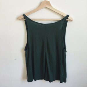 Free People Low Back Green Tank